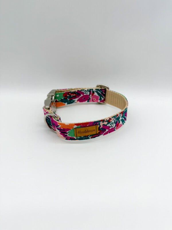 Halsband Aquarellblumen Pink