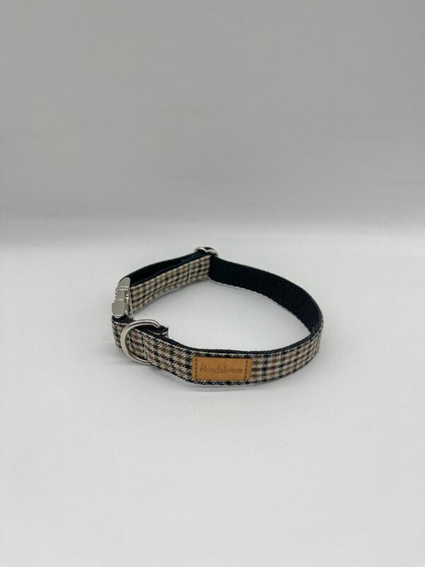 Halsband Glencheck Schwarz Weiß